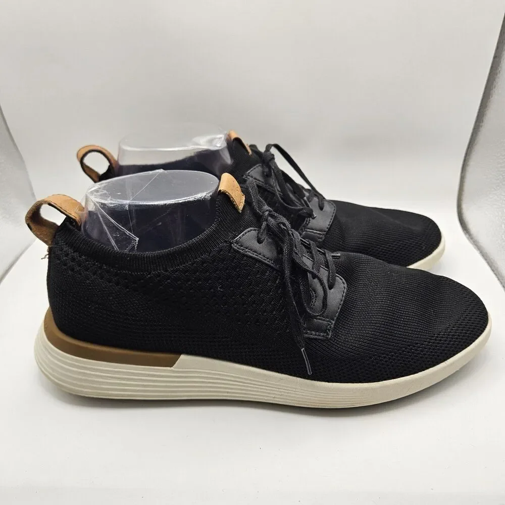 Wolf & Shepherd Mens SwiftKnit Derby Black Casual Walking Sneakers Size 8 READ